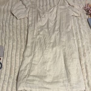 Japna Cream Dress